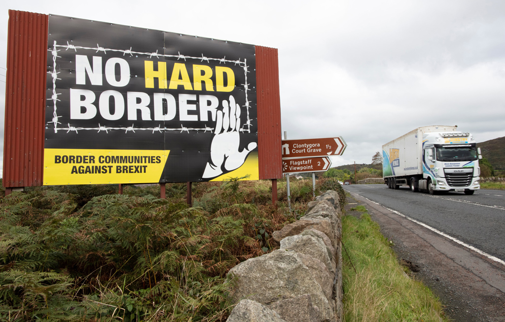 Die Grenze zwischen dem britischen Nordirland und dem EU-Mitglied Irland