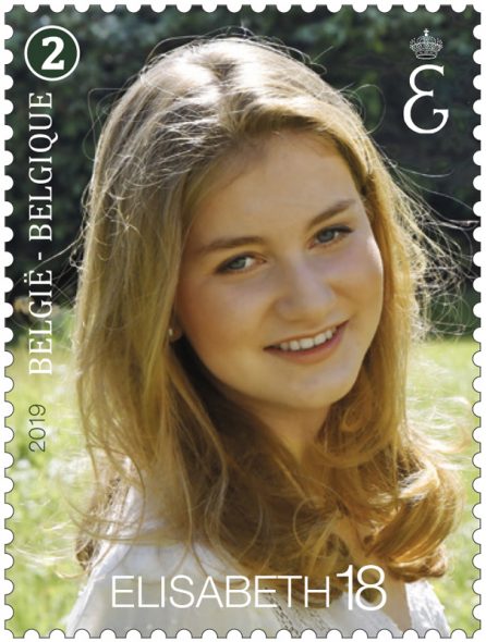 Neue Briefmarke zum 18. Geburtstag von Prinzessin Elisabeth (Bild: Patrick Leemans/Belga)