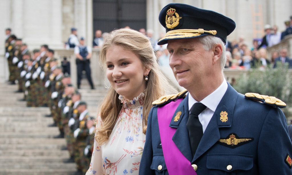 König Philippe mit Prinzessin Elisabeth (Foto: Benoit Doppagne, Belga)