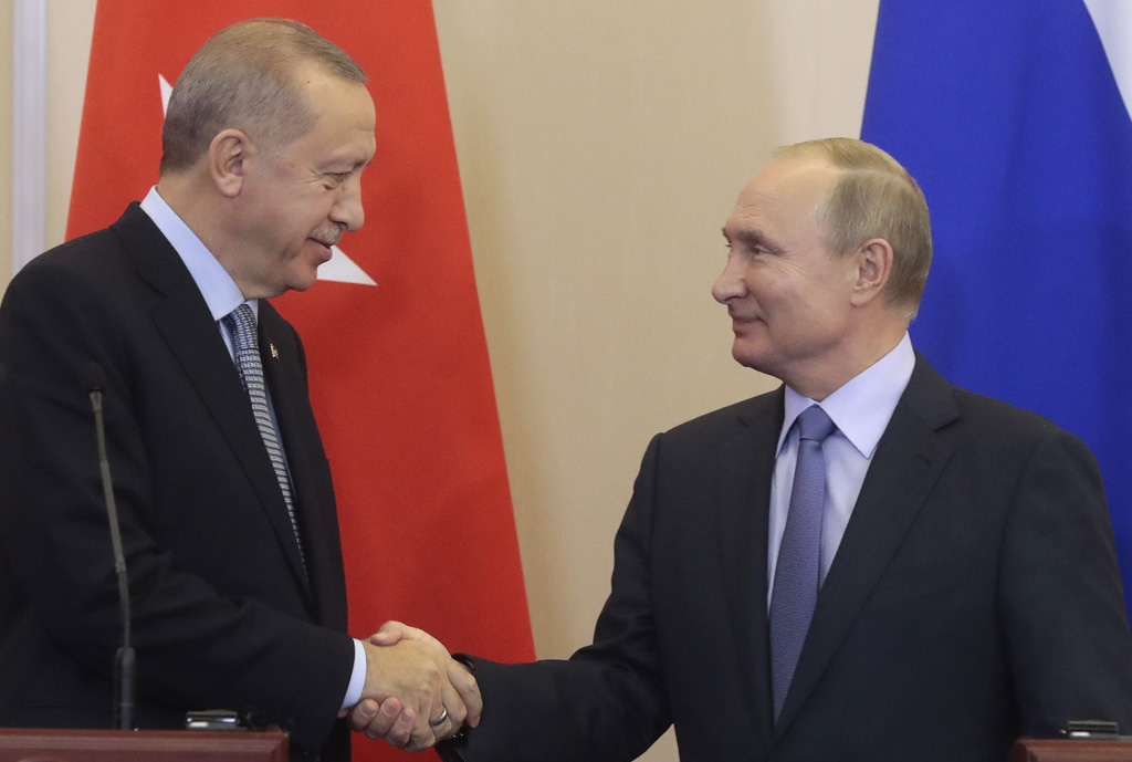 Der türkische Präsident Erdogan und Kremlchef Putin (Foto: Sergei Chirikov, AFP)
