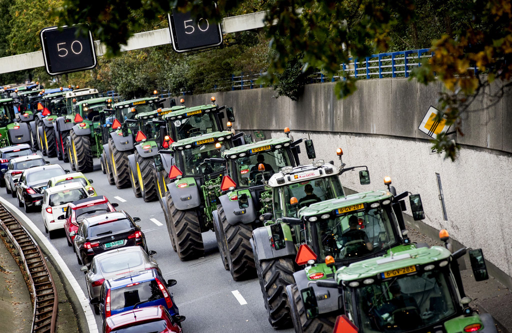 Bauernprotest in den Niederlanden (Bild: Koen van Weel/ANP/AFP)