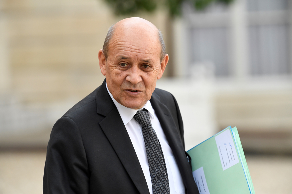 Frankreichs Außenminister Jean-Yves Le Drian (Bild: Bertrand Guay/AFP)