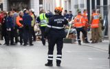 Hauseinsturz in Mons (Bild: Benoit Doppagne/Belga)