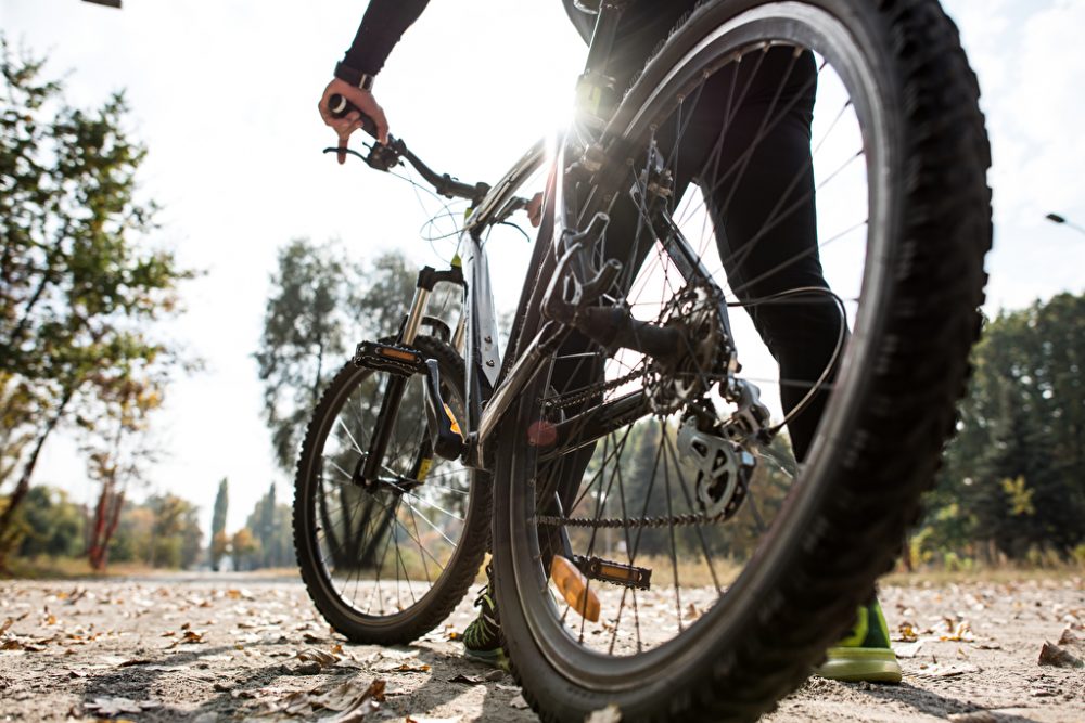 Mountainbike-Fahrer