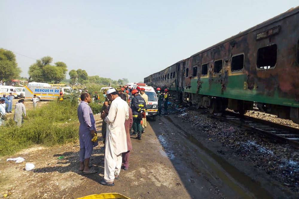 Zugunglück in Pakistan (Bild: AFP)