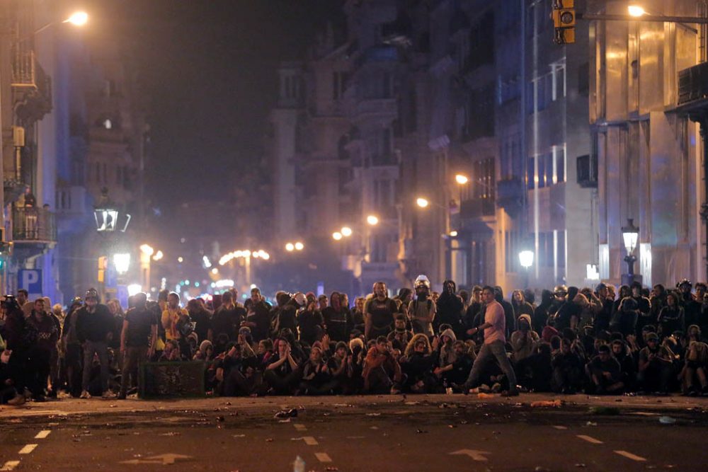 Friedliche Proteste Barcelona