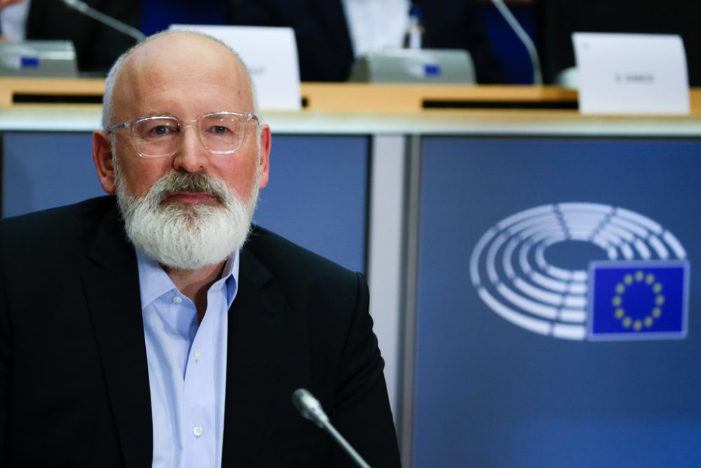 Frans Timmermans bei seiner Anhörung im EU-Parlament (Bild: Aris Oikonomou/AFP)