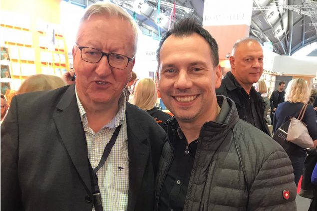 Josef Zierden und Sebastian Fitzek auf der Frankfurter Buchmesse am 18.10.2019 (Bild: Josef Zierden)