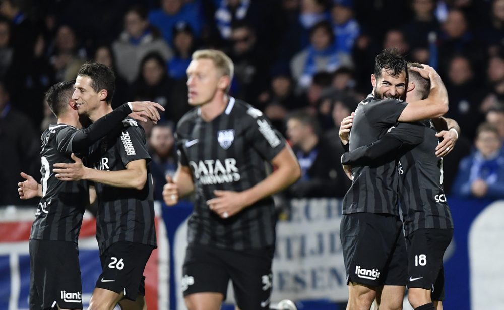 Freude bei den AS-Spielern nach dem 2:0-Sieg gegen Landesmeister Genk (Bild: John Thys/Belga)