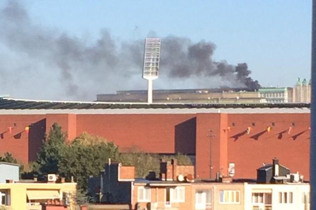 Brand in Halle von Brussels Expo