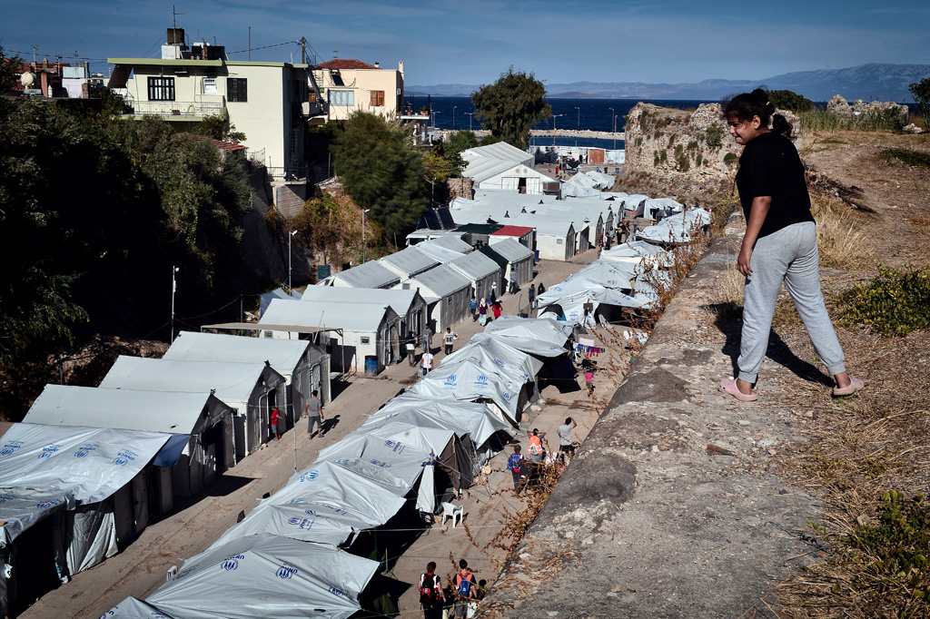 Flüchtlingscamp auf Chios (Archivbild: Louisa Gouliamaki/AFP)