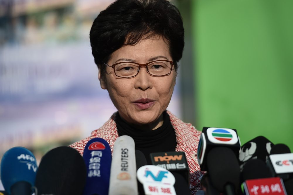 Hongkongs Regierungschefin Carrie Lam (Bild: Ye Aung Thu/AFP)