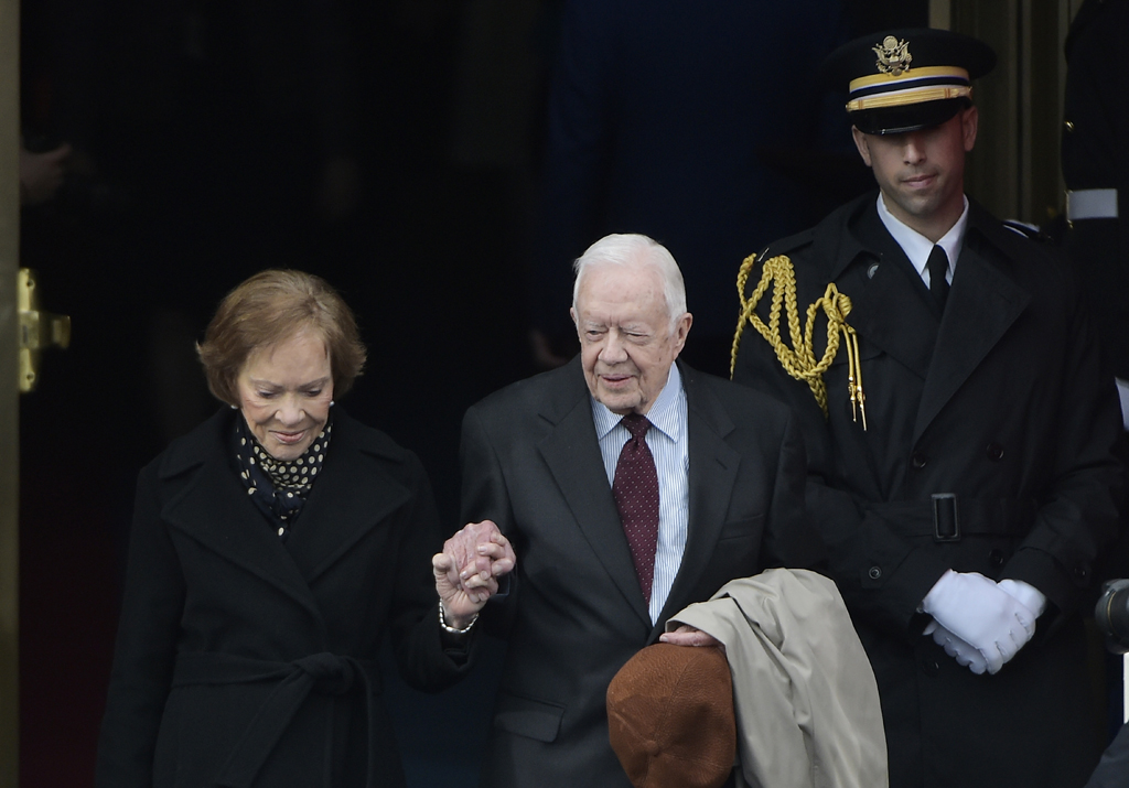 Jimmy Carter und seine Frau Rosalynn Carter im Januar 2017 (Archivbild: Mandel Ngan/AFP)