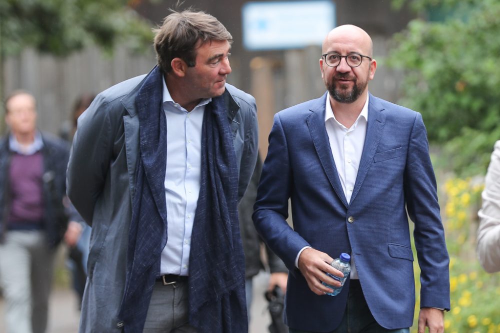 Tritt Denis Ducarme die Nachfolge von Charles Michel als MR-Präsident an, oder wird es Georges-Louis Bouchez? (Bild: Bruno Fahy/Belga)