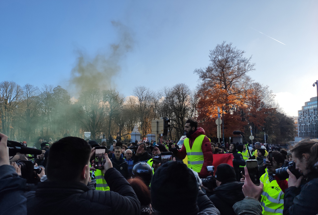 Demonstration der Gelbwesten in Brüssel am 30. November 2019