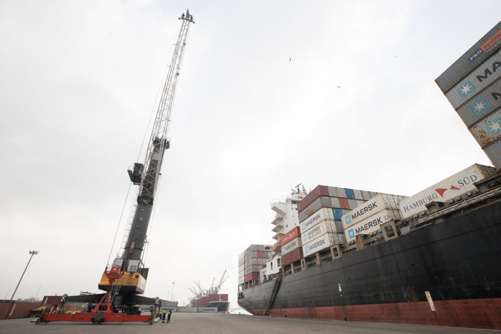 Der Hafen von Cotonou, Foto: Benoit Doppagne, Belga