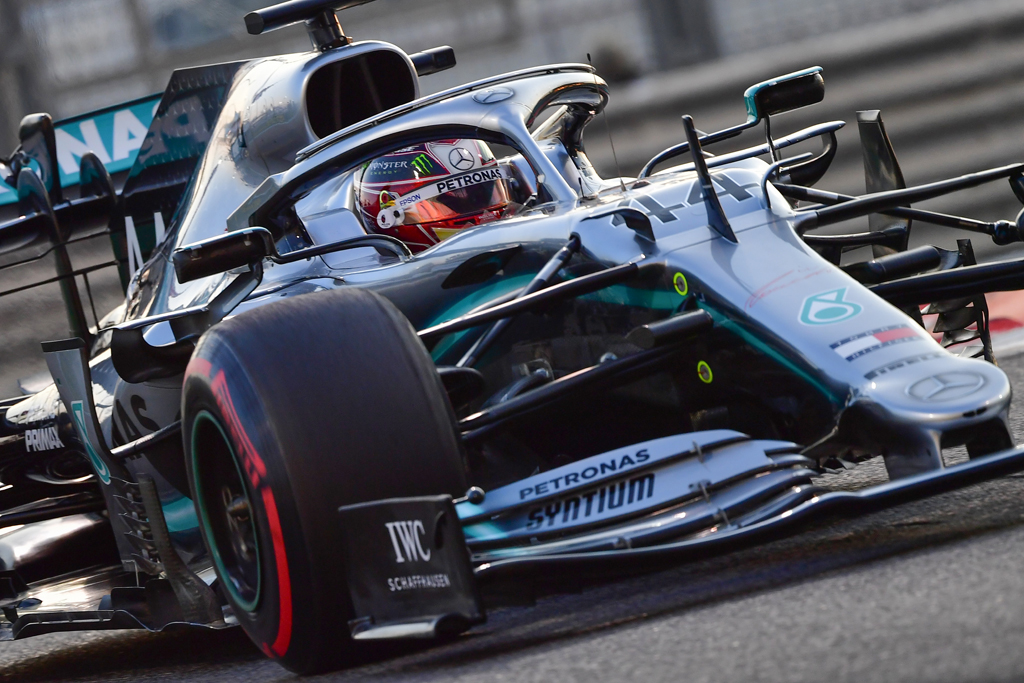 Hamilton sichert sich die Pole Position in Abu Dhabi (Archivbild: Giuseppe Cacace/AFP)