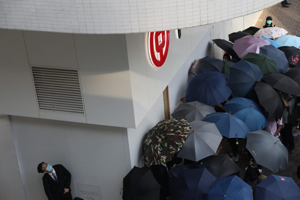 Blockade in Hongkong (Bild: Dale De La Rey/AFP)