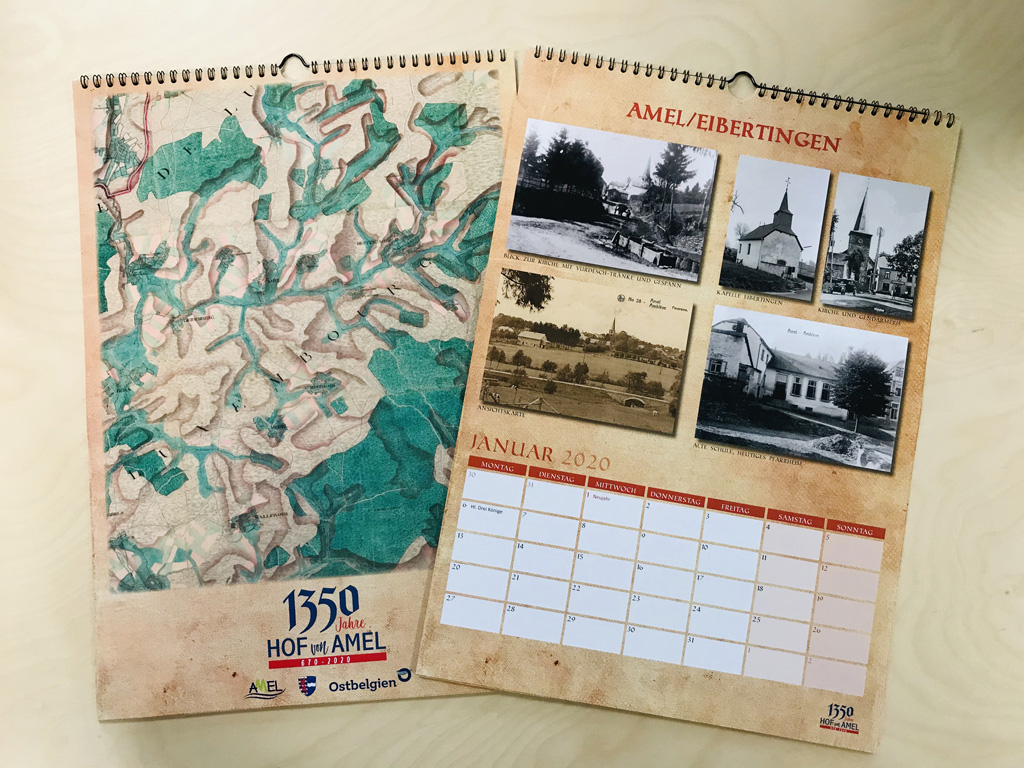Amel-Kalender zum 1.350. Jubiläum (Bild: Touristinfo Amel)