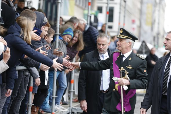 König Philippe beim Waffenstillstandstag in Brüssel (Bild: Nicolas Maeterlinck/Belga)
