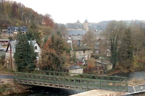 Blick aus einem Zimmer im My Hotel Malmedy (Bild: Manuel Zimmermann/BRF)