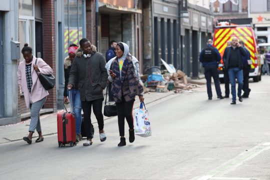 Hauseinsturz in Mons (Bild: Benoit Doppagne/Belga)