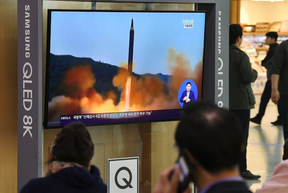 Nordkoreanischer Rakententest am 31. Oktober (Bild: Jung Yeon-je/AFP)