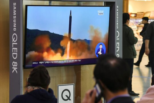 Nordkoreanischer Rakententest am 31. Oktober (Bild: Jung Yeon-je/AFP)