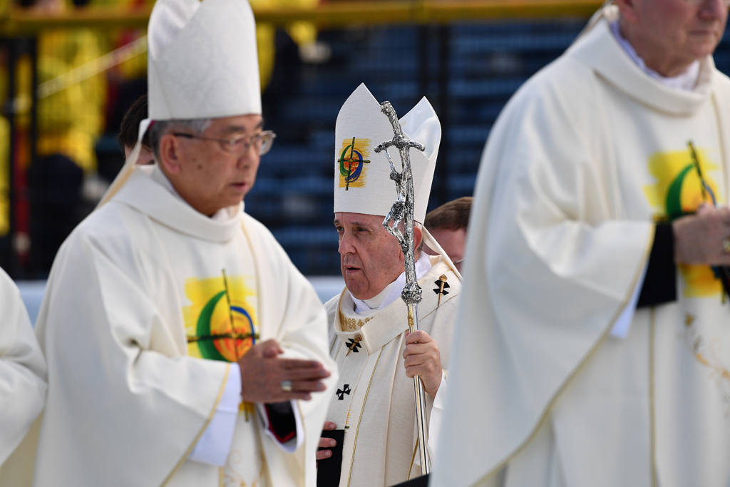 Papst Franziskus in Nagasaki (Bild: Vinzento Pinto/AFP)