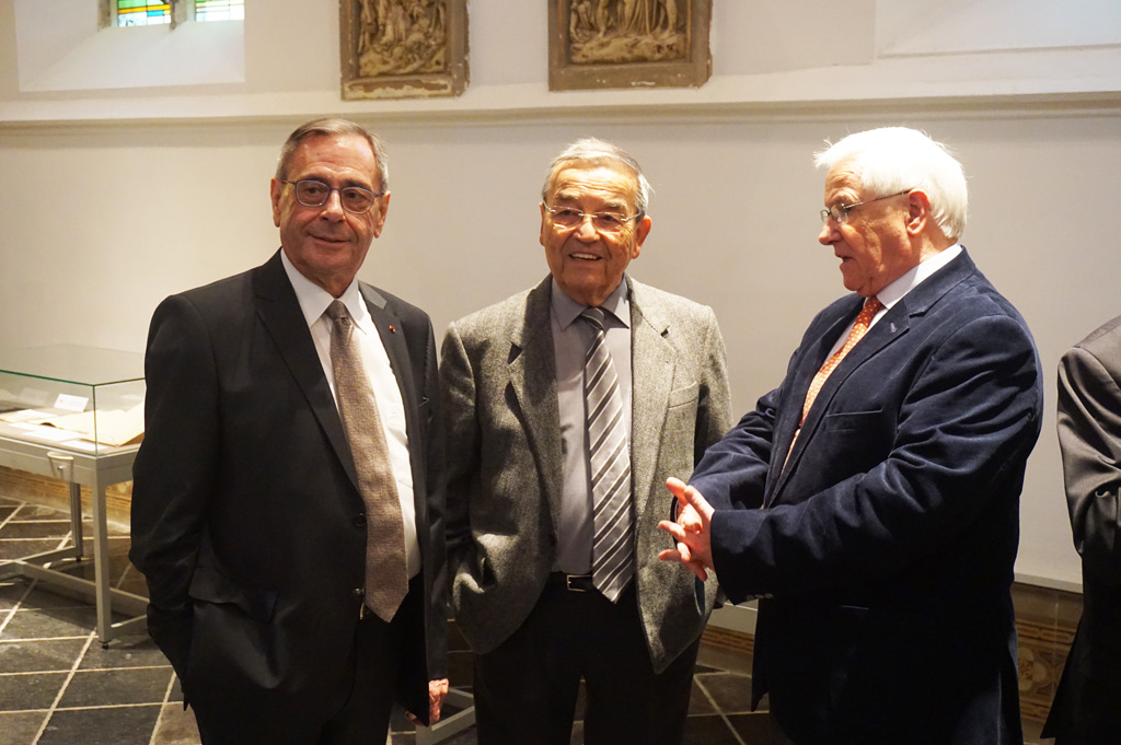 30 Jahre Staatsarchiv in Eupen: Joseph Maraite, der ehemalige Innenminister Louis Tobback und Dr. Alfred Minke (Bild: Stephan Pesch/BRF)