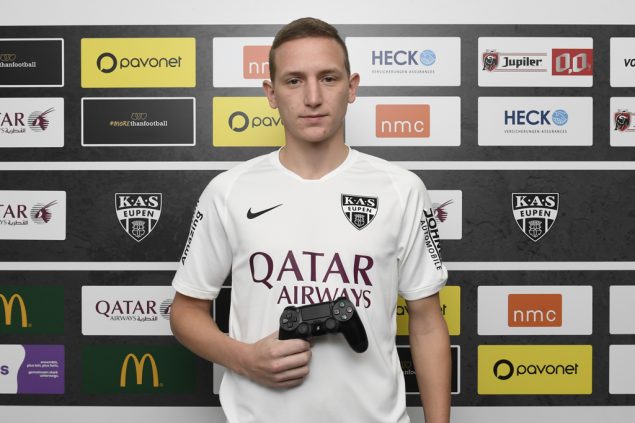 Sven Mertens ist der neue E-Sportler der AS Eupen (Bild: David Hagemann)