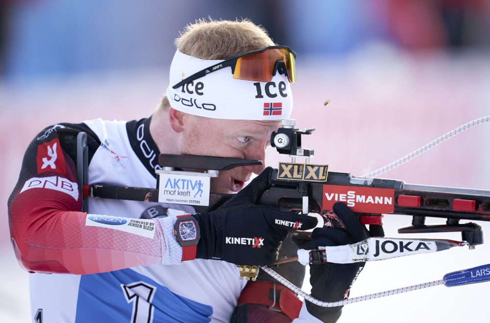 Norwegens Schlussläufer Johannes Thingnes Bö