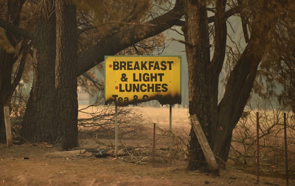 In der Stadt Bilpin, 70 Kilometer westlich von Sydney (Bild: Peter Parks/AFP)