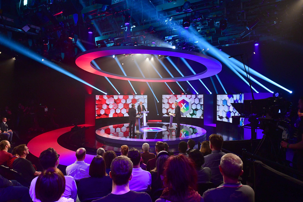 TV-Debatte zwischen Jeremy Corbyn und Boris Johnxon (Bild: Jeff Overs/BBC/AFP)