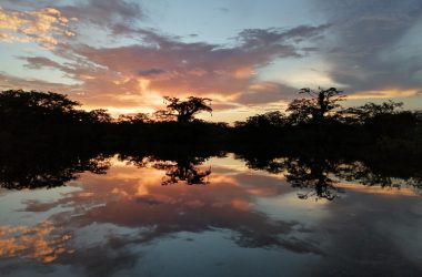 Sonnenuntergang auf dem Amazonas (Bild: privat)