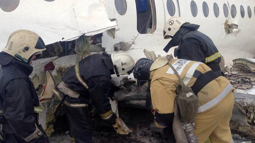 Flugzeugabsturz in Kasachstan (Bild: AFP)