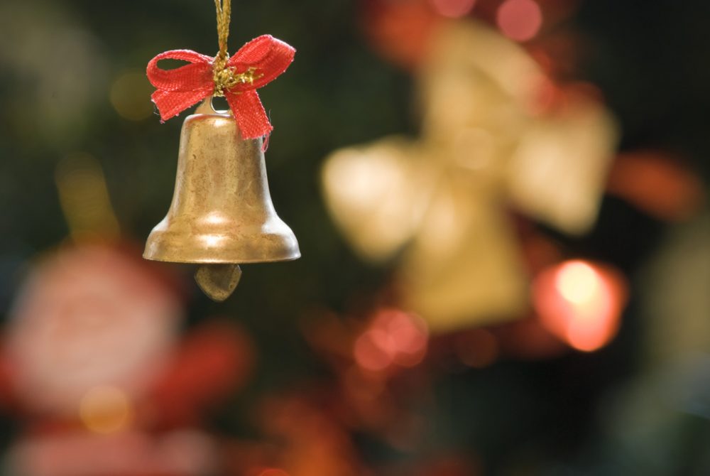 Glöckchen als Weihnachtsdekoration