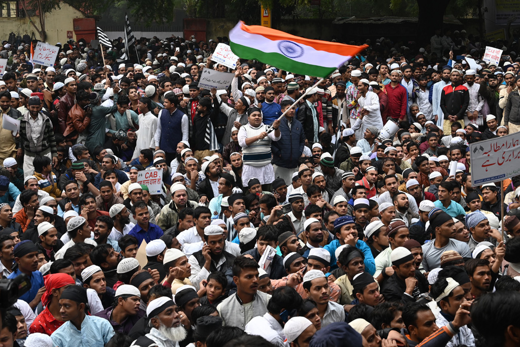 Proteste in Neu Delhi