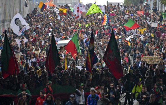 Proteste in Kolumien