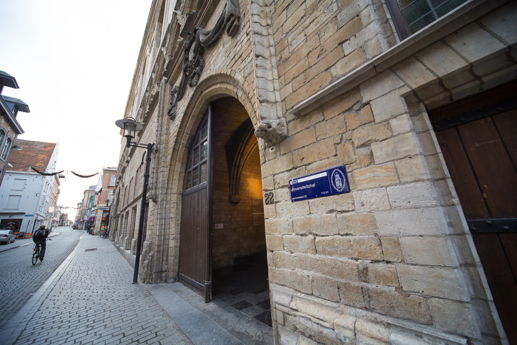 Eingang der KU Löwen (Archivbild: Siska Gremmelprez/Belga)
