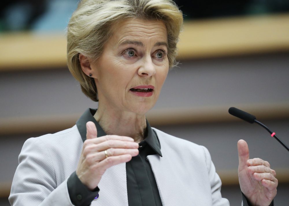 Ursula von der Leyen stellt den "Green Deal" vor (Bild: Aris Oikonomou/AFP)