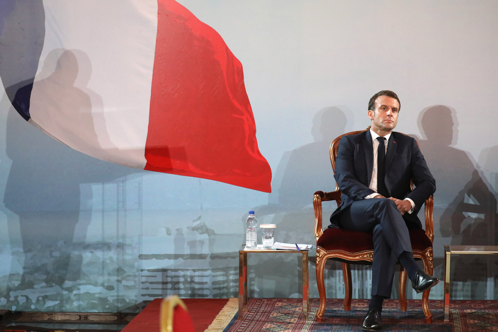 Frankreichs Präsident Emmanuel Macron (Bild: Ludovic Marin/AFP)