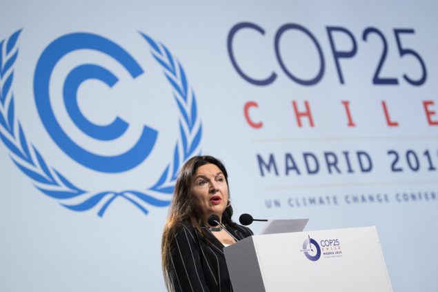 Marie-Christine Marghem bei der Weltklimakonferenz in Madrid (Bild: Benoît Doppagne/Belga)
