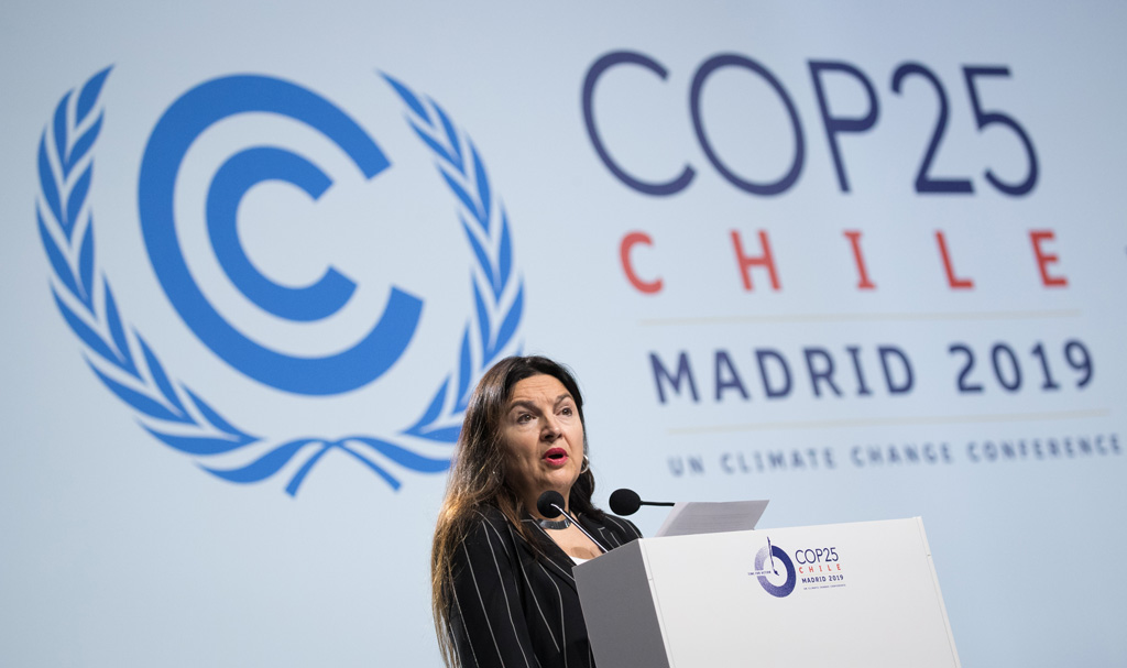 Marie-Christine Marghem bei der Weltklimakonferenz in Madrid (Bild: Benoît Doppagne/Belga)