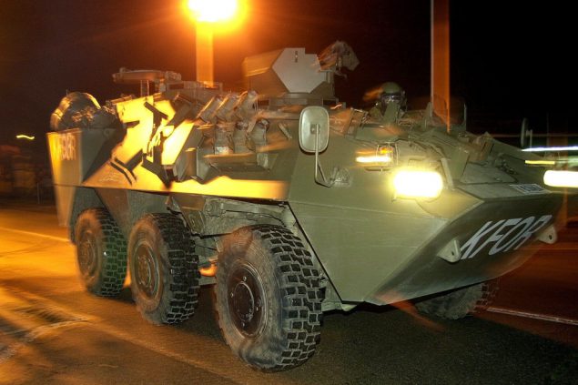 Panzer vom Typ Pandur der belgischen Armee