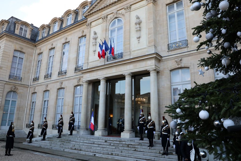 Innenhof des Elysée-Palastes (Bild: Ludovic Marin/AFP)