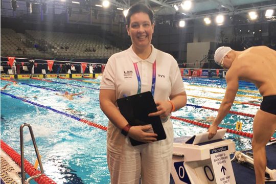 Pascale Urbain-Schröder in Glasgow (Bild: Privat)