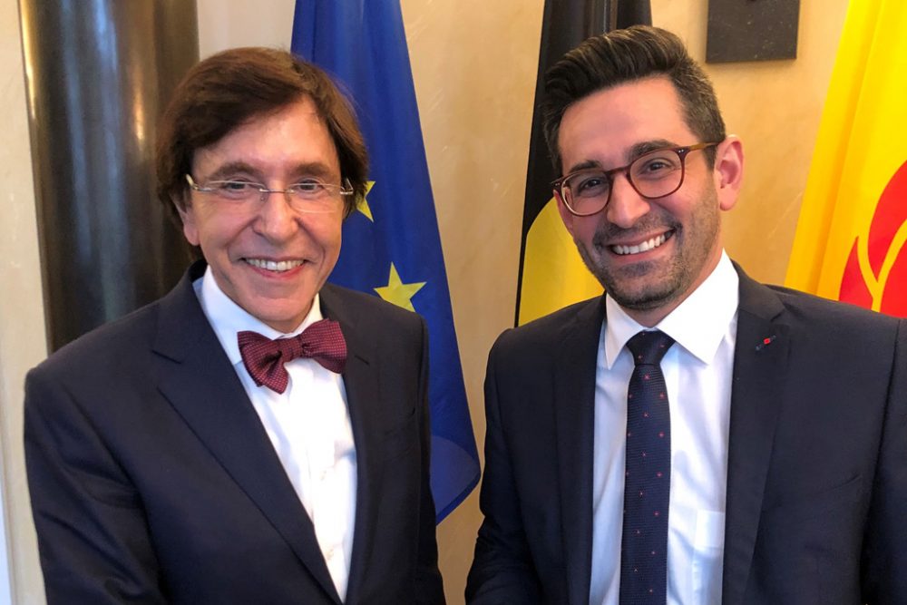 Elio Di Rupo und Antonios Antoniadis in Namur (Bild: Kabinett Antoniadis)