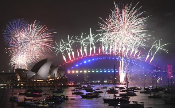 Silvester-Feuerwerk in Sydney