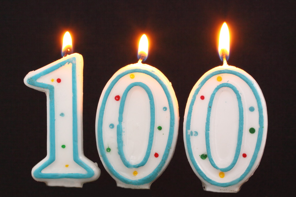 Kerzen zum 100. Geburtstag (© Bildagentur PantherMedia / mitzy (YAYMicro)